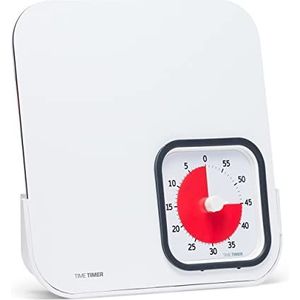 TIME TIMER MOD met Dry Erase Board - 60-minuten visuele afteltimer met magnetisch whiteboard - voor notities, klusjes, herinneringen voor klas en kantoor voor kinderen en volwassenen (Charcoal)