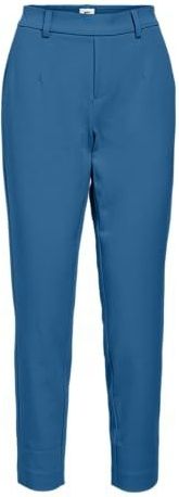 Object - Lisa Slim Broek - Rechte Pasvorm - Middelhoge Taille - Zwart