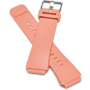 Time Timer horlogeband, kleurrijke accessoires, zachte siliconen, afneembaar, verstelbaar reservehorlogebandje, compatibel horloge voor dames en kinderen (Sedona Orange - S