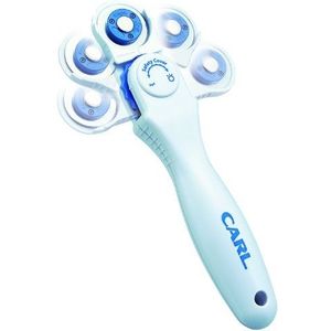 CARL, CC-10 Handheld Freeform Roterende Papier Trimmer, Ivoor, One Size