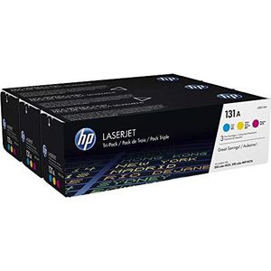 HP 131A 3-pack Cyan/Magenta/Yellow Original LaserJet Toner Cartridges tonercartridge 3 stuk(s) Origineel Cyaan, Magenta, Geel