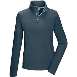 killtec dames Fleece shirt met opstaande kraag en ritssluiting KSW 101 WMN FLC SHRT, hellpetrol, 50, 40880-000