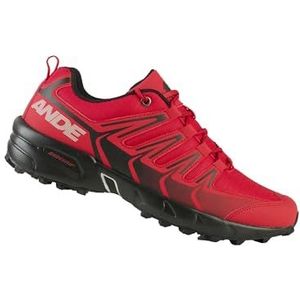Ande New Tour Evo WP Trekkingschoenen, uniseks, volwassenen, 41 EU, Rood Zwart, 41 EU