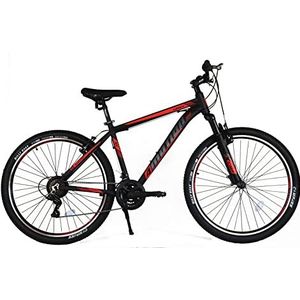 Umit 4MOTION fiets, volwassenen, uniseks, zwart-rood, 29 inch T.18