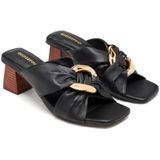 Gioseppo - Alstead - Sandalen - Bruin - Leer/Raffia - Sleehak