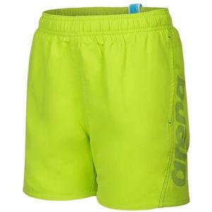 Arena Fundamentals Logo R zwemshorts voor kinderen, Artic Lime Mangrove, 12-13 Jaar