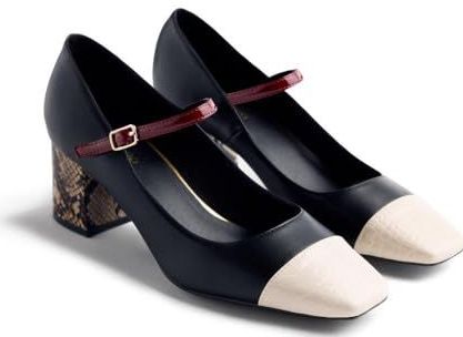 Gioseppo - Oklee - Hakken - Contrasterende Kleuren - Blokhak - 5.5 cm Hakhoogte