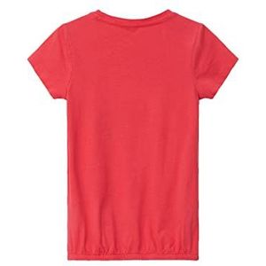 s.Oliver Junior Girl's T-shirt met pailletten, rood, 92/98, rood, 92/98 cm