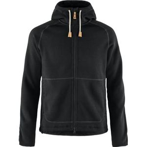 Fjällräven - Övik Fleece Hoodie - Vest - Zwart