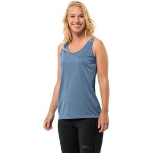 Jack Wolfskin Crosstrail Tank W T-shirt, Elementarblauw, L Dames, Elementair blauw, L