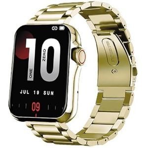 SMARTY Automatisch digitaal herenhorloge met metalen band SW028N33, Goud, Modern