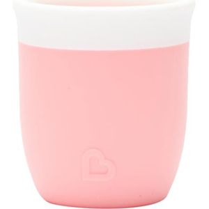 Munchkin C'est Silicone! Open drinkbeker voor baby & peuters, leerbeker met 360° open rand, voor kinderen vanaf 4 maanden, zonder BPA, voedselveilige siliconen - 2oz/59 ml, kleur: koraal.