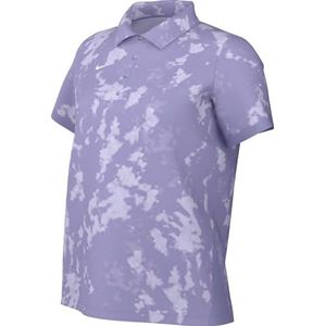 Nike Victory golfpoloshirt met korte mouwen met print en Dri-Fit-technologie (dames), lila Ice/White, FZ6893-533, S