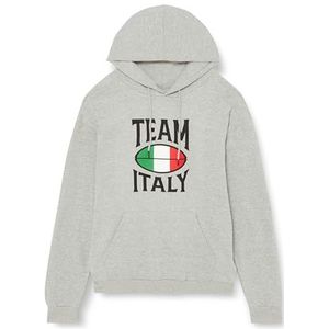 Republic Of California Team Italy"" UXREPCZSW036 Sweatshirt voor heren, grijs gemêleerd, maat XS, Grijs Melange, XXL