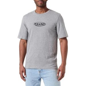JACOLIVER SS Tee, lichtgrijs gem., L