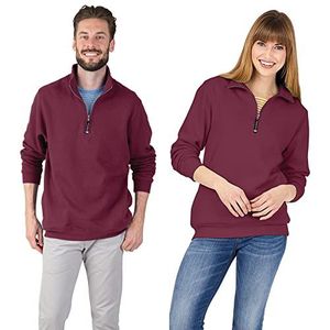 Charles River Apparel Unisex-Adult's Crosswind Quarter Zip Sweatshirt (Regular & Big-Tall Sizes), Maroon, XS