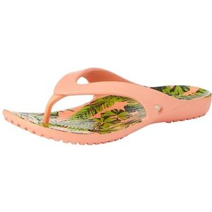 Crocs Kadee II Flip W Teenslipper dames,Papaya Palmboom,34/35 EU