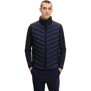 TOM TAILOR Uomini Lichtgewicht gewatteerd vest 1031473, 10668 - Sky Captain Blue, S