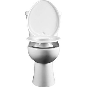 Bemis Independence 7YR85300TSS 000 Clean 3" Rond Verhoogde Toiletbril met schild, Hardware kit, Installatietool, Instructieblad, Wit