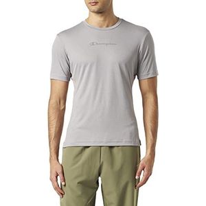 Champion Athletic C-Tech Quick Dry Poly Mesh Side Piping S/S T-shirt, steengrijs, XL voor heren