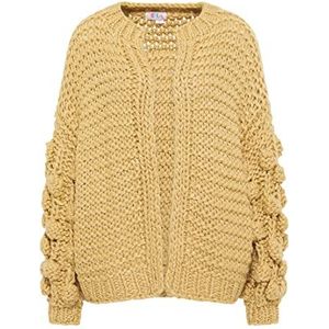 aleva Dames gebreide jas 19019441-AL04, beige, M/L, beige, M/L