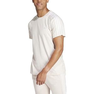 adidas Heren Essentials Single Jersey 3-Stripes T-shirt met korte mouwen, S