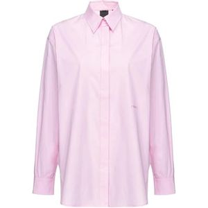 Pinko Bridport Popeline overhemd van katoen, N78_Roze Schattig Paars, 36 NL