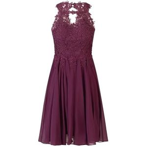 APART - Cocktailjurk - Donker Lila - Mouwloos - Midi-lengte