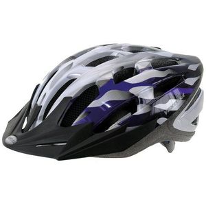 Ventura Helm Semi-in-mold-helm, zilver/wit/blauw, L (58-61 cm)