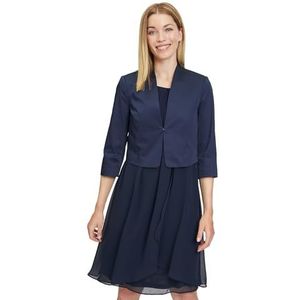 Betty & Co Bolero-jas voor dames, effen, blauw, 38