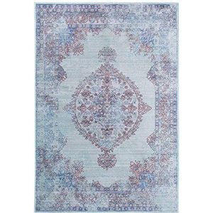 Benuta tapijt Visconti, kunstvezel, lichtblauw, 120 x 180.0 x 2 cm