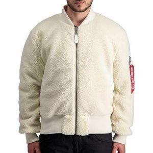 Alpha Industries - Sherpa Jas - Wit - Polyester