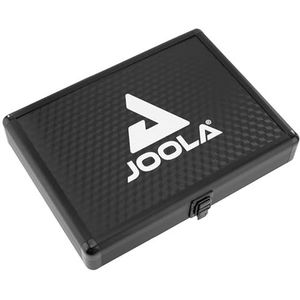 JOOLA Unisex - Volwassen Tafeltennis Hoes Aluminium Koffer Racketkoffer, Zwart, One Size