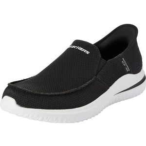 Skechers Delson 3.0 Cabrino heren Slip-On,Zwart gebreid,50 EU