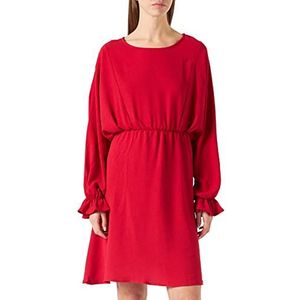 PIECES Dames Pcflore Ls O Neck Jurk Jurk, barbados, cherry, S