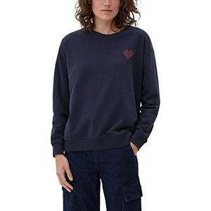 s.Oliver Bernd Freier GmbH & Co. KG Dames sweatshirt lange mouwen, blauw, 32, blauw, 32