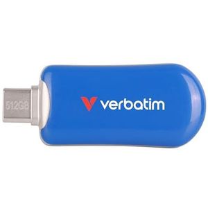 Verbatim - Plectra Blue - USB-C Flash Drive - 512GB - 3.2 Gen 1 - 100 MB/s
