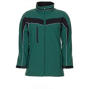 Planam softshell jack ""Plaline"" maat XS in groen/zwart, meerkleurig, 2705040