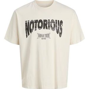 JACK & JONES Joreaglerock Gallery Tee Ss Cn Tg Pls - Plus Size, antiek wit., 5XL