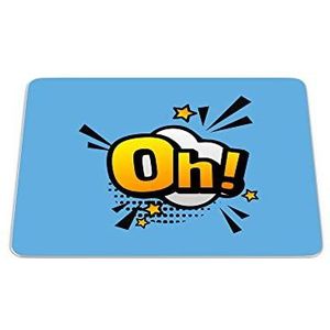 Bonamaison, Pop Art digitale druk, rechthoekig, muismat, antislip, voor kantoor en thuis, afmetingen: 22 x 18 cm
