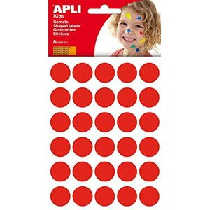 APLI Kids 13225 — Ronde rubberen zak Ø 20 mm permanent rood 6 vellen