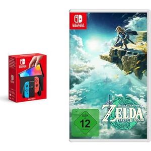 Nintendo Switch Console (OLED Model) - Blauw/Rood & Nintendo NIN De legende van Zelda: Tranen o.t.K. 12