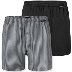 Schiesser Heren 2 Pack Katoen Jersey Zachte Multipack Jersey Boxer Boxershorts, Gesorteerd 3_182427, 7, Gesorteerd 3_182427, 7 NL