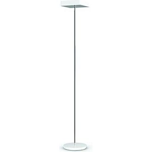 ALBA fluosquare BC vloerlamp fluorescerend staal/chroom 24 W 191 x 31 cm, staal, wit 24 wattsW