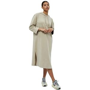 Beyond Now Jasmin GOTS Hoodie Jurk | Beige Jurken Voor Vrouwen UK | Lente Dames Jurken | Maat M