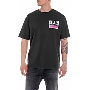 Replay Heren T-shirt, 098 Black, XXL