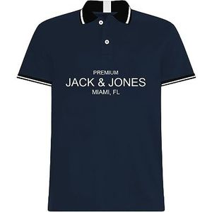 JACK & JONES Poloshirt voor heren, navy blazer, S