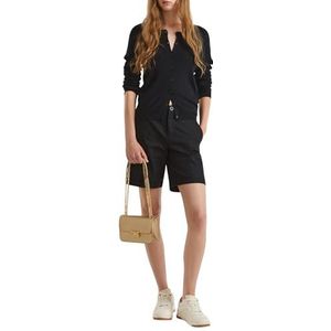 United Colors of Benetton Gebreid vest voor dames, Zwart 100, XXS