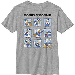 Disney Donald Moods T-shirt voor jongens (1 stuks), Sportieve heide, L