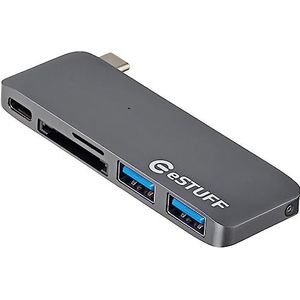 eSTUFF es84121 – Hub met 2 USB 3.0-poorten en type C – Grijs
